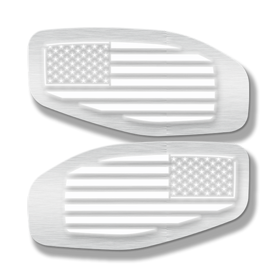 LED Side Fender Badge Replacements - American Flag - Fits 2016-2020 Nissan Titan®