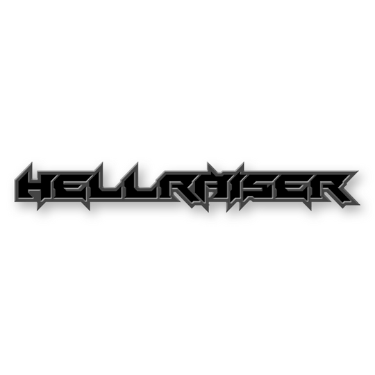 Custom Hellraiser Text Emblem - Powder Coated Aluminum - Choose Your Colors