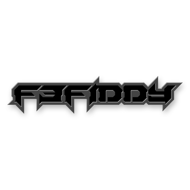 Custom F3Fiddy Text Emblem - Powder Coated Aluminum - Choose Your Colors