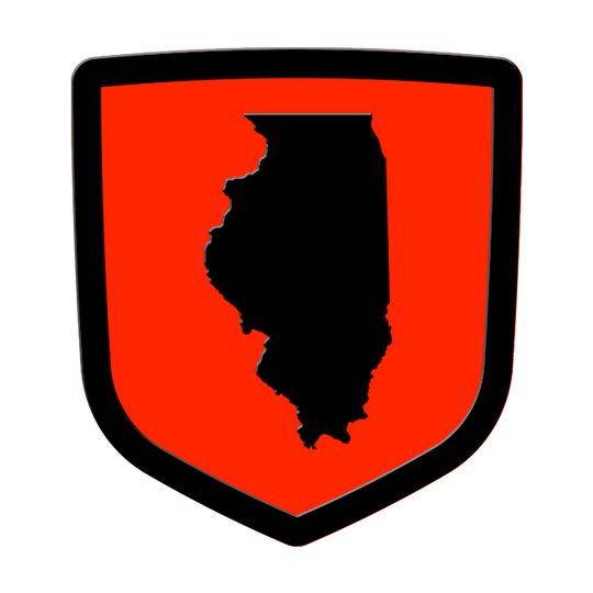 illinois custom tailgate emblem