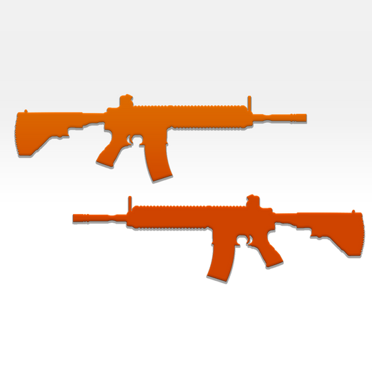 Emblèmes pour garde-boue de fusil AR-15 - Paire