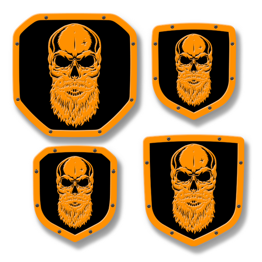 Bearded Skull Shield Emblem - RAM® Trucks, Grille or Tailgate - Fits Multiple Models and Years