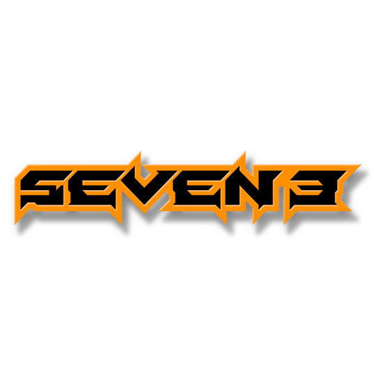 Custom Seven3 Text Emblem - Powder Coated Aluminum - Choose Your Colors