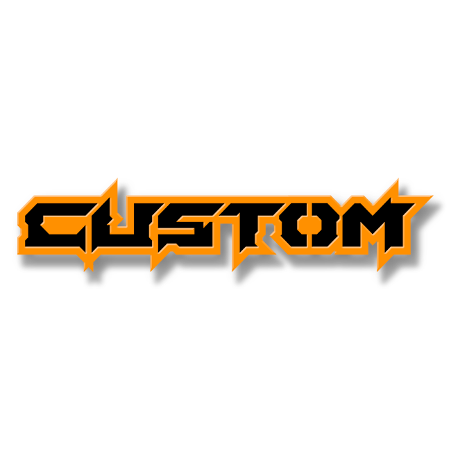 Custom Text Emblem - Powder Coated Aluminum - Choose Your Colors