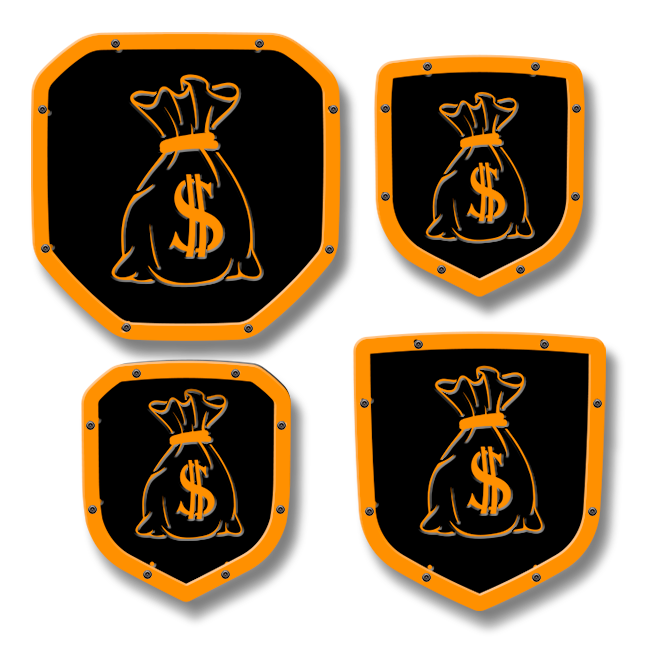 Money Bag Shield Emblem - RAM® Trucks, Grille or Tailgate - Fits Multiple Models and Years