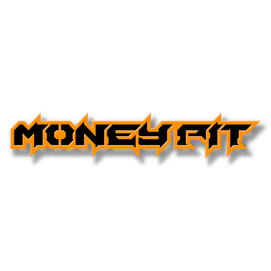 Custom Money Pit Text Emblem - Powder Coated Aluminum - Choose Your Colors