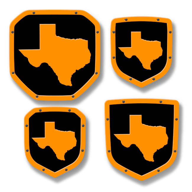 Texas Shield Emblem - RAM® Trucks, Grille or Tailgate - Fits Multiple Models and Years