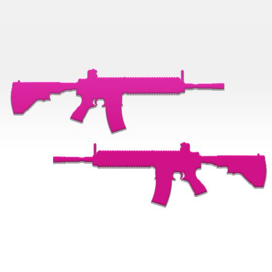 Emblèmes pour garde-boue de fusil AR-15 - Paire