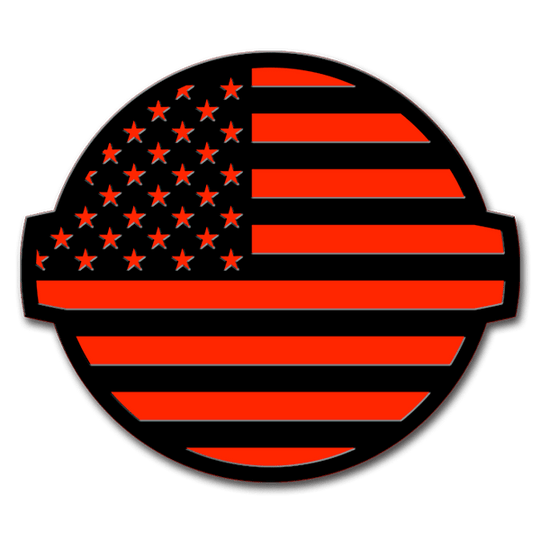 Customizable American Flag Emblem - Fits 2016-2024 Nissan® Titan® Grille or Tailgates