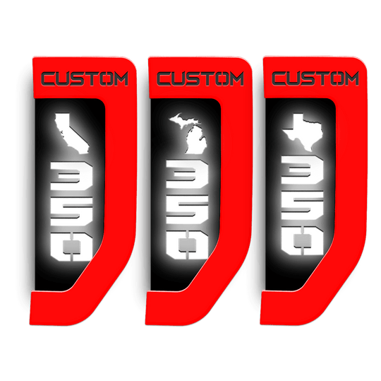 Fender Badge Replacements State Outline