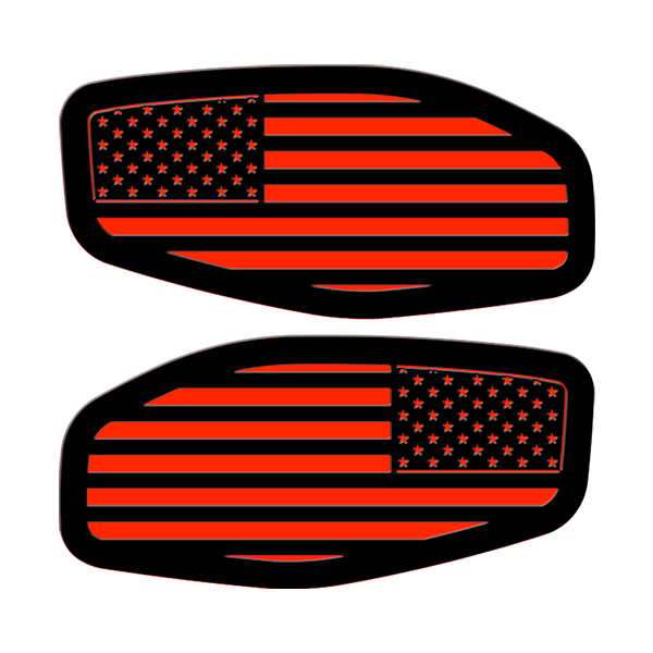 Side Fender Badge Replacements - American Flag - Fits 2016-2024 Nissan Titan®