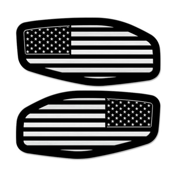 Side Fender Badge Replacements - American Flag - Fits 2016-2024 Nissan Titan®