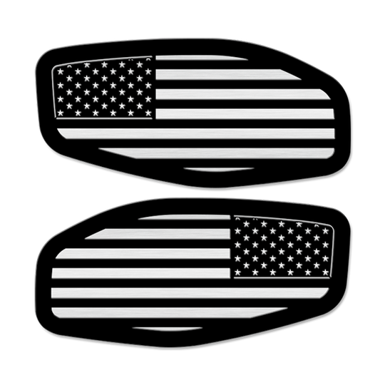 Side Fender Badge Replacements - American Flag - Fits 2016-2024 Nissan Titan®