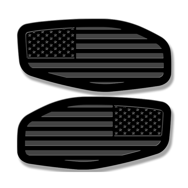 Side Fender Badge Replacements - American Flag - Fits 2016-2024 Nissan Titan®