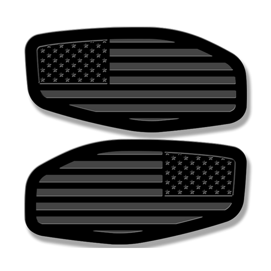 Side Fender Badge Replacements - American Flag - Fits 2016-2024 Nissan Titan®