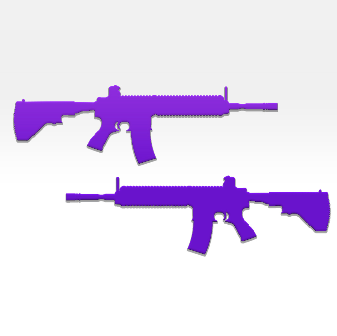 Emblèmes pour garde-boue de fusil AR-15 - Paire