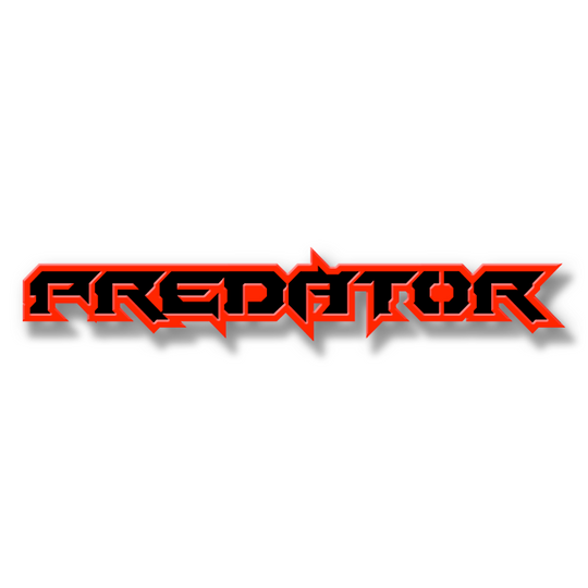 Custom Predator Text Emblem - Powder Coated Aluminum - Choose Your Colors