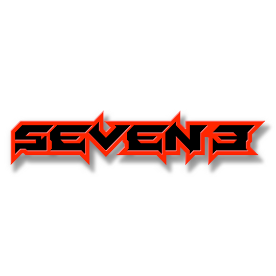 Custom Seven3 Text Emblem - Powder Coated Aluminum - Choose Your Colors