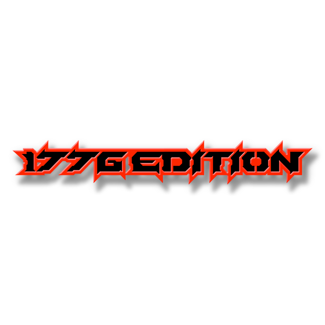 Custom 1776 Edition Text Emblem - Powder Coated Aluminum - Choose Your Colors