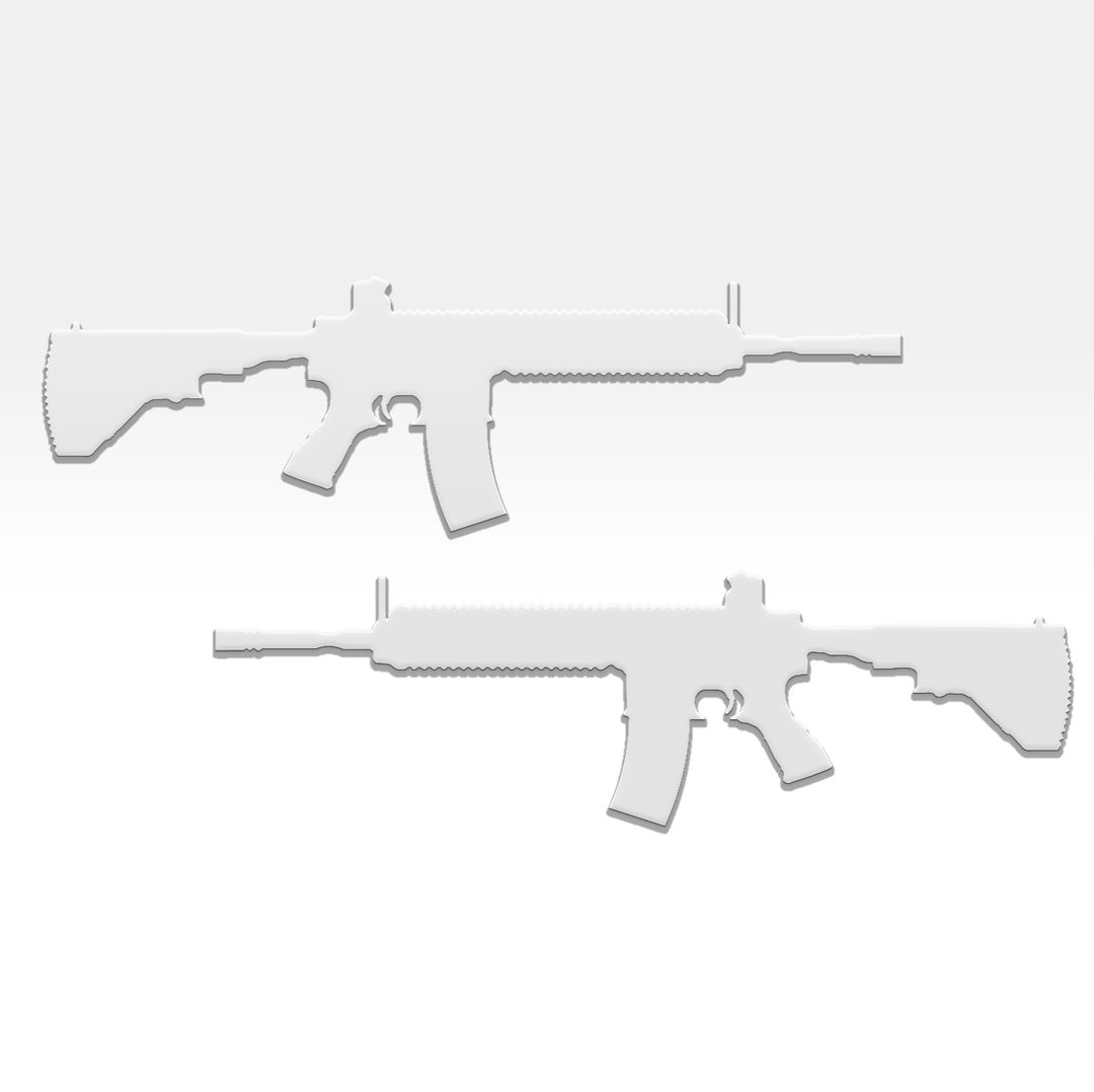 Emblèmes pour garde-boue de fusil AR-15 - Paire