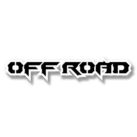 Custom Off Road Text Emblem - Powder Coated Aluminum - Choose Your Colors