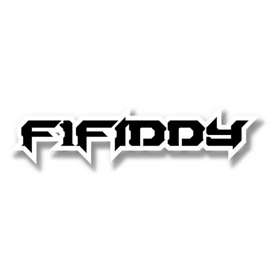 Custom F1Fiddy Text Emblem - Powder Coated Aluminum - Choose Your Colors