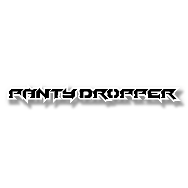 Custom Panty Dropper Text Emblem - Powder Coated Aluminum - Choose Your Colors