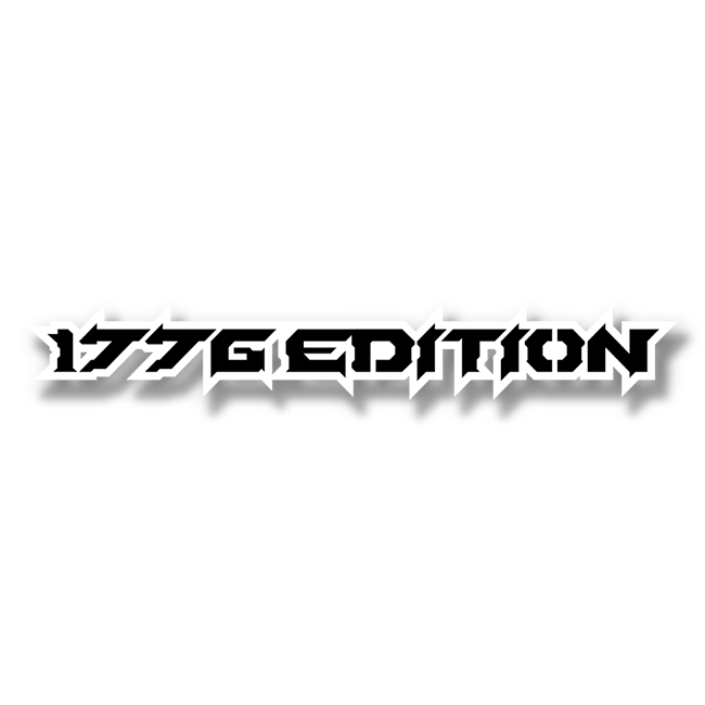 Custom 1776 Edition Text Emblem - Powder Coated Aluminum - Choose Your Colors