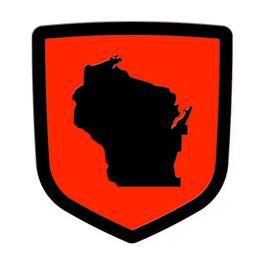 wisconsin custom tailgate emblem