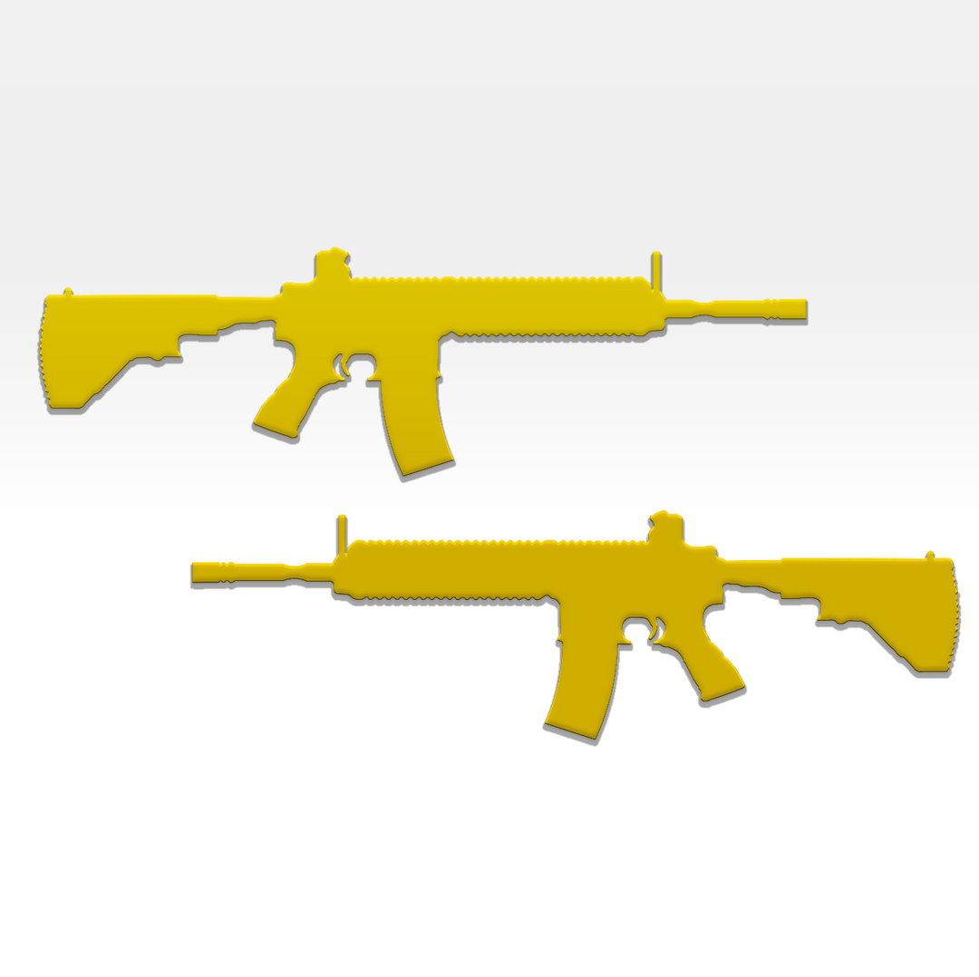 Emblèmes pour garde-boue de fusil AR-15 - Paire