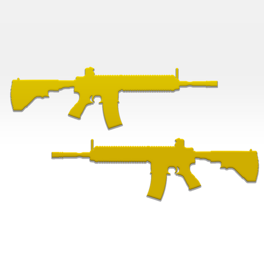 Emblèmes pour garde-boue de fusil AR-15 - Paire