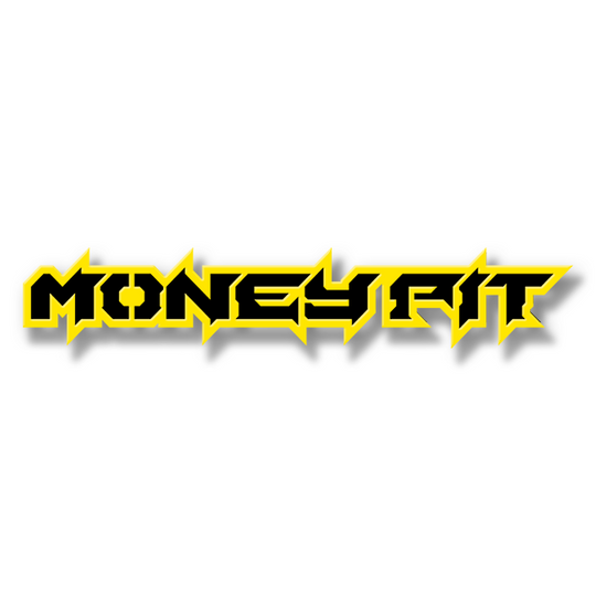 Custom Money Pit Text Emblem - Powder Coated Aluminum - Choose Your Colors