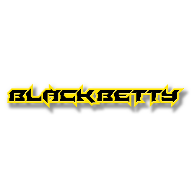 Custom Black Betty Text Emblem - Powder Coated Aluminum - Choose Your Colors