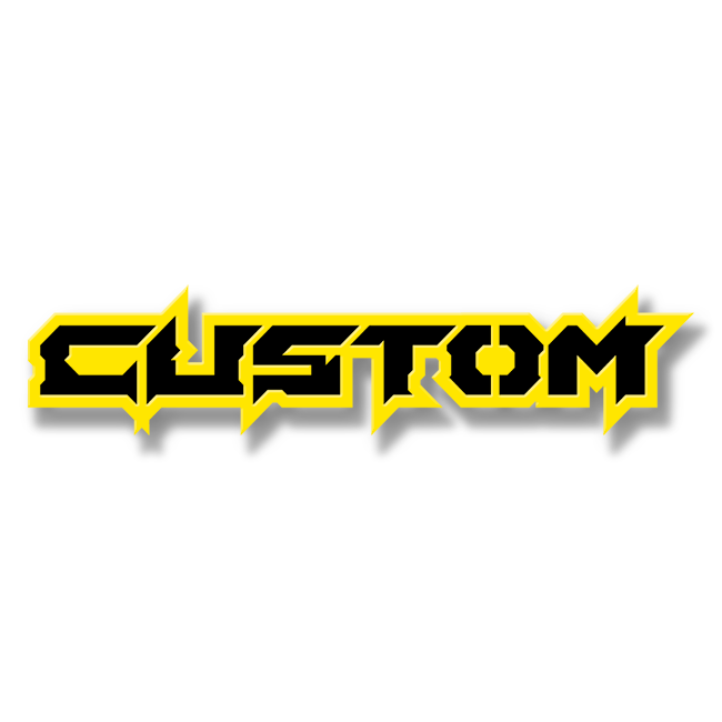 Custom Text Emblem - Powder Coated Aluminum - Choose Your Colors