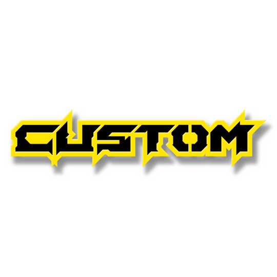 Custom Text Emblem - Powder Coated Aluminum - Choose Your Colors