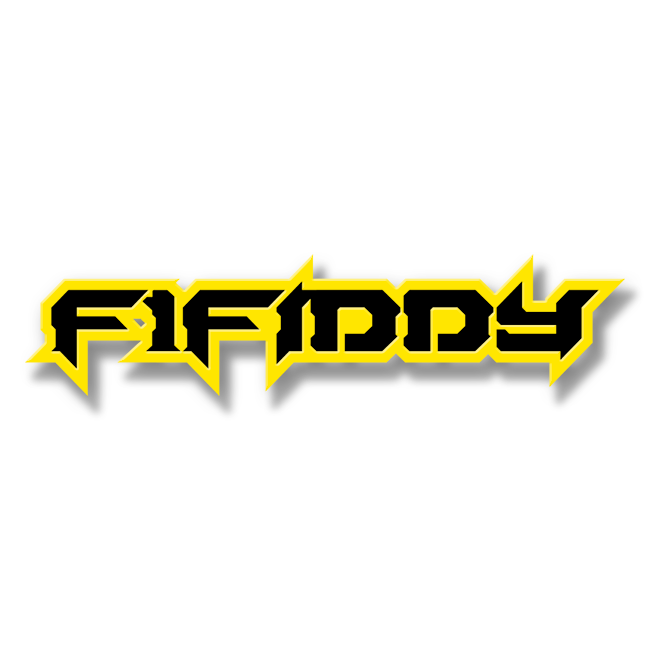 Custom F1Fiddy Text Emblem - Powder Coated Aluminum - Choose Your Colors