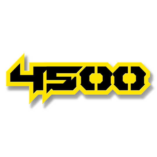 Custom 4500 Text Emblem - Powder Coated Aluminum - Choose Your Colors